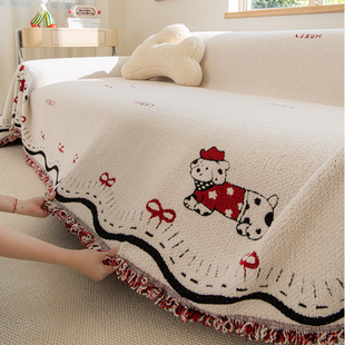 卡通沙发巾全盖沙发盖布2026新款秋冬保暖沙发套罩沙发垫布沙发毯