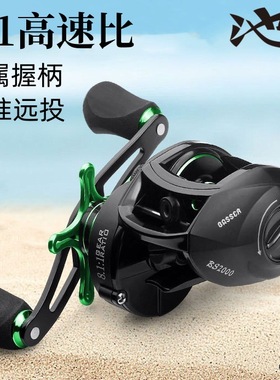 池刃BS水滴轮防炸线远投渔轮打黑路亚轮fishing reel鱼轮渔具