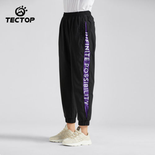 TECTOP/探拓复古潮流休闲裤女薄款弹力裤大码直筒长裤跑步裤宽松