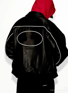 联名款 SS25 WEEK4 Leather Varsity Jacket 皮革校队夹克