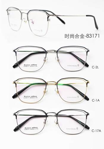 专柜正品哥拓普设计师款明星框全框合金眼镜架近视镜框 LV-83171