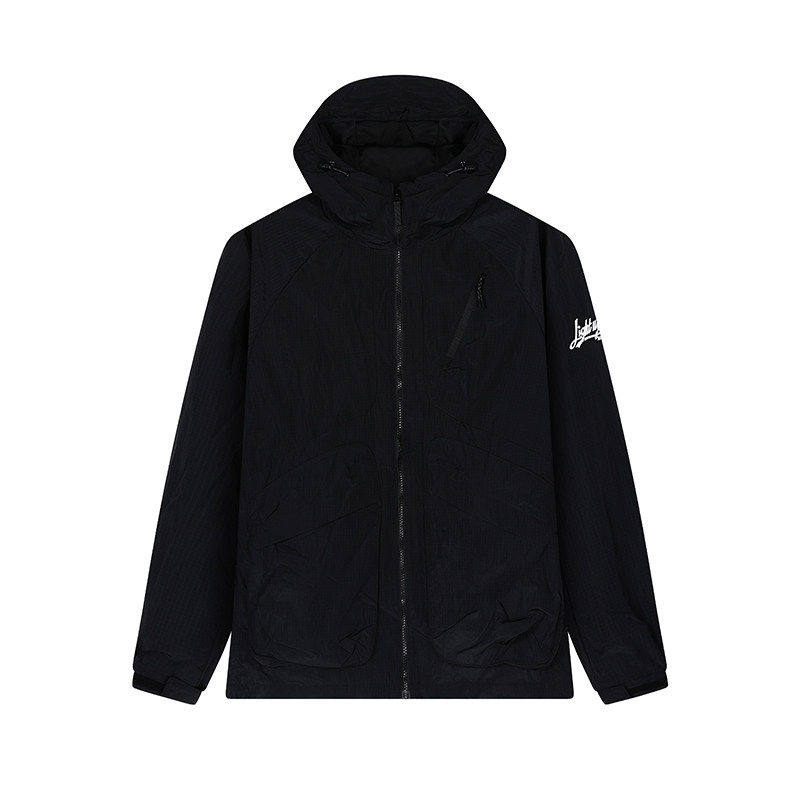 361男士绒里风衣连帽新品2025冬保暖插肩袖防风运动外套,运动服/休闲服装,运动风衣,淘宝优惠券,粉丝福利购,淘宝优惠卷