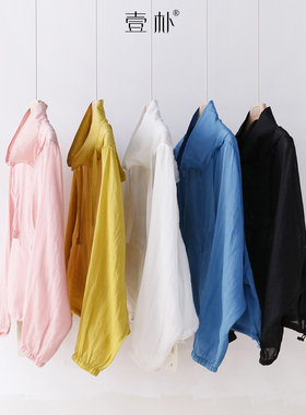 夏季短款连帽透气薄款苎麻小外套 宽松显瘦百搭防晒上衣 6SP677