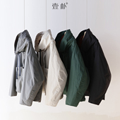 保暖棉服短风衣外套 冬季 夹棉加厚连帽大口袋棉衣 5SP610