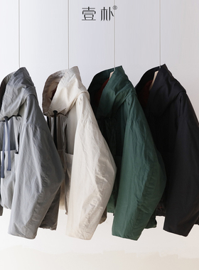 冬季夹棉加厚连帽大口袋棉衣 保暖棉服短风衣外套 5SP610