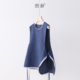 花边系带马甲 春季 新款 蓝色法式 百搭背心上衣 5SP658