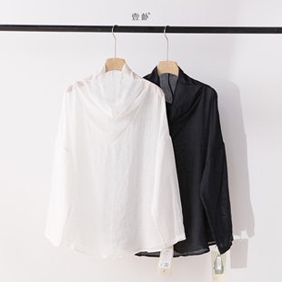 3121103【建议80-150斤】 堆堆领苎麻上衣春文艺衬衣上衣 YF22302