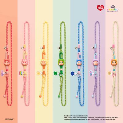 POPMART泡泡玛特CRYBABY联名Care Bears系列长挂绳盲盒周边礼物女