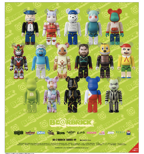 ［现货］BE@RBRICK 49代 100% 积木熊49代 确认款潮玩公仔摆件