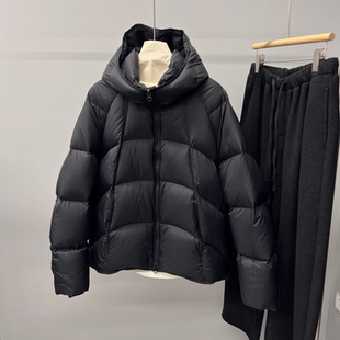 2025JNV冬季 泡芙量感暖核连帽羽绒服加厚面包服保暖抗冻情侣 男款