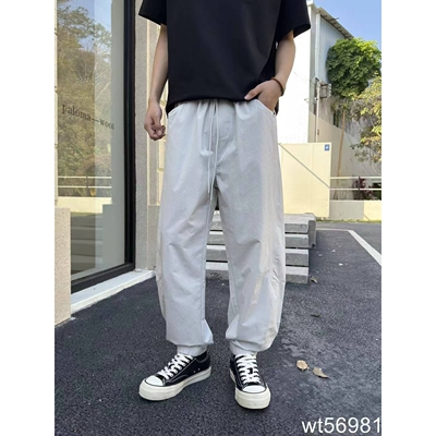 微腾夏季男士薄款透气束脚裤