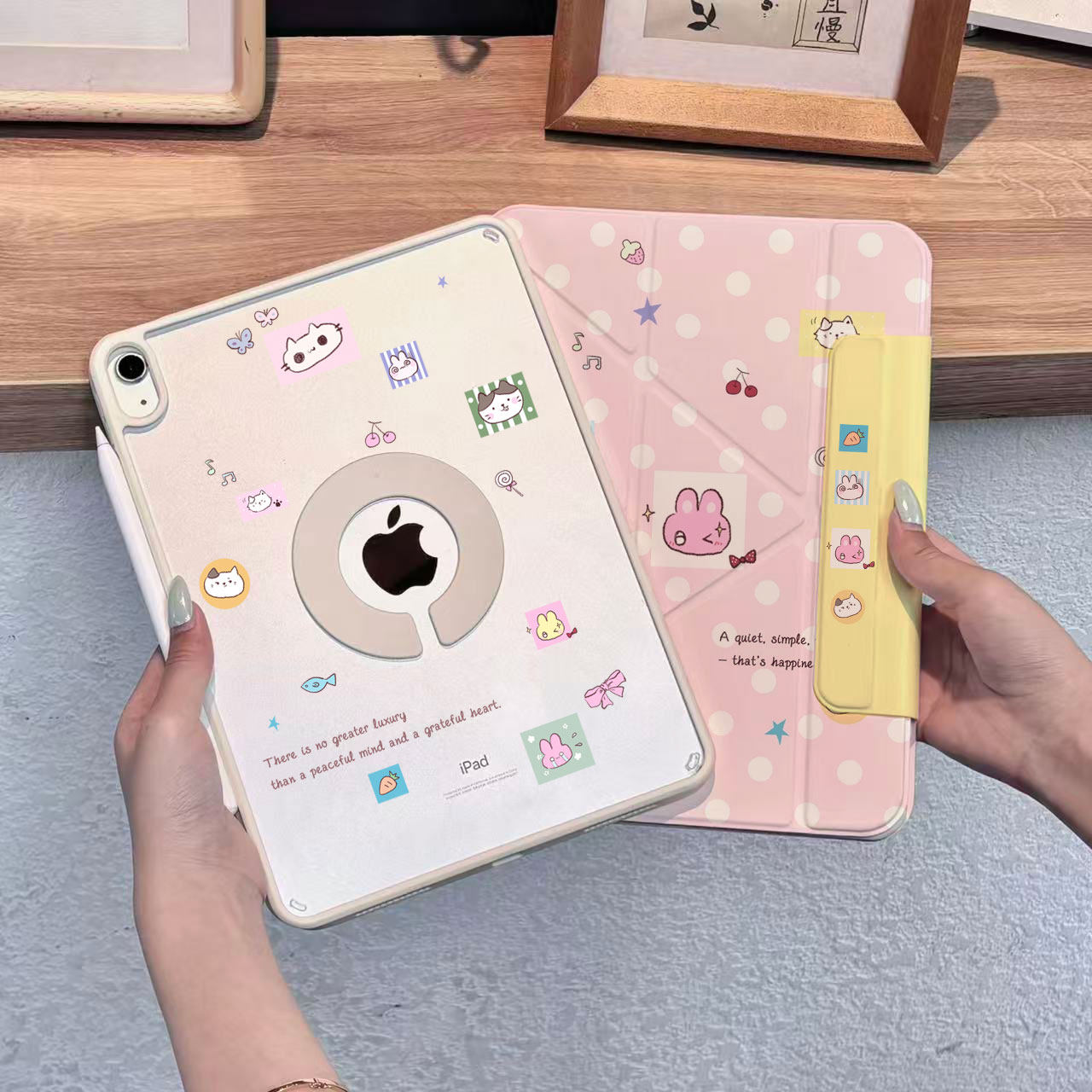 苹果iPad磁吸旋转支架防摔壳图片