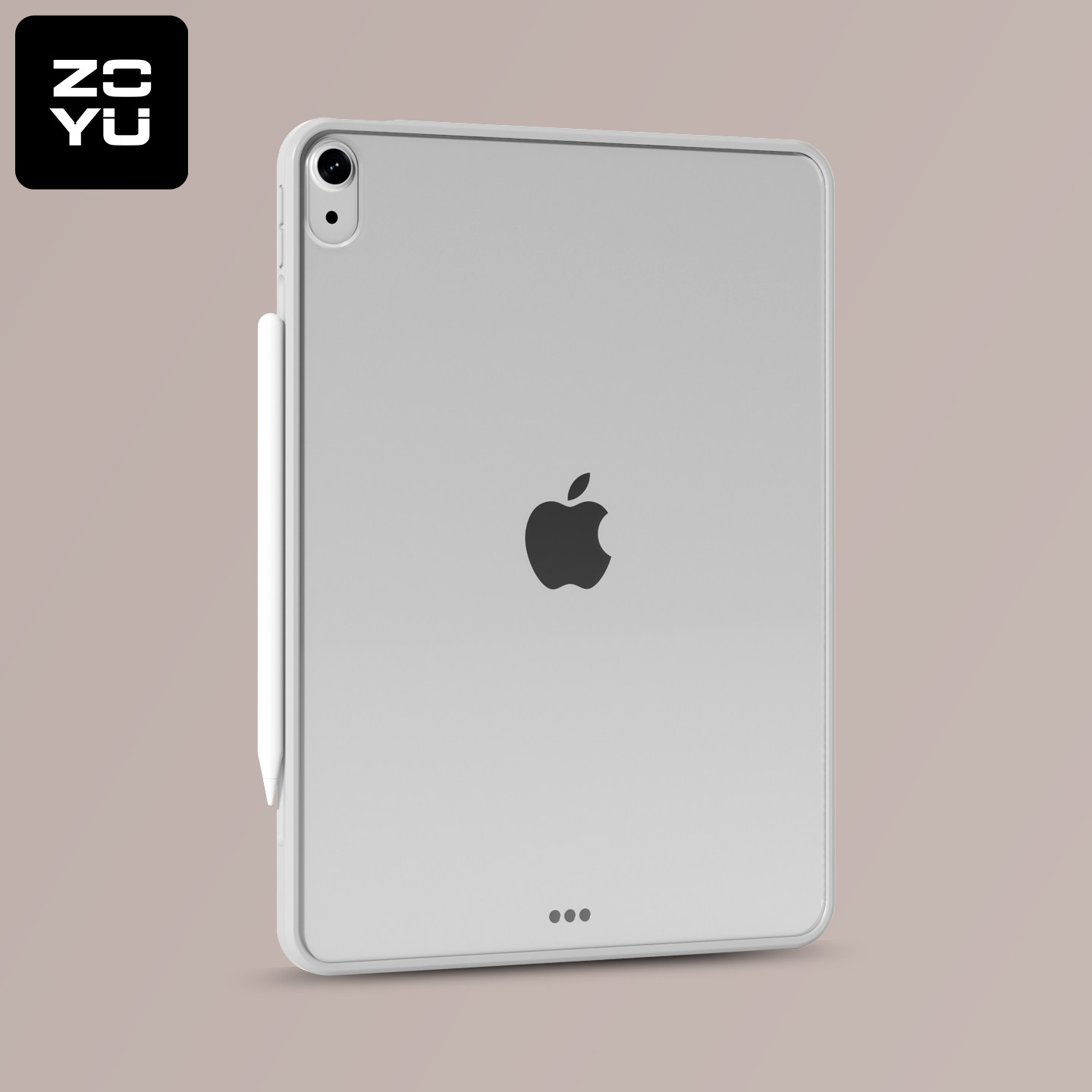 zoyu撞色ipadmini7保护套013平板pro11英寸12.9苹果拼色老爆同款透明极简单壳无盖ipad11第十代ipad5/6超轻薄 - 实物图