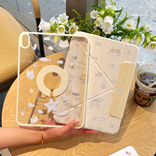 ipad11保护壳新款Air7保护套Pro11寸平板壳6磁吸可拆分mini7防摔苹果13寸轻薄透明5旋转支架10.2可爱防弯12.9