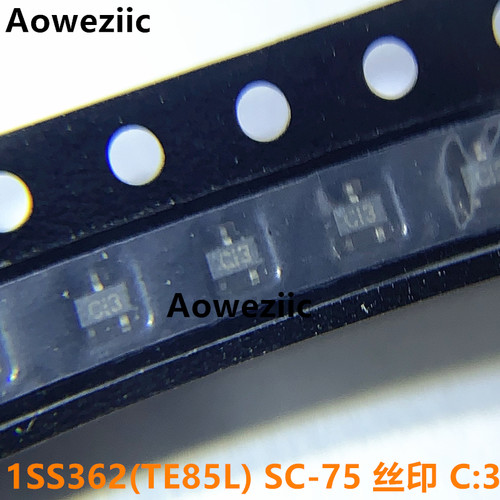 10个 1SS362(TE85L) SC-75 丝印C:3 电压80V 电流80mA 开关二极管