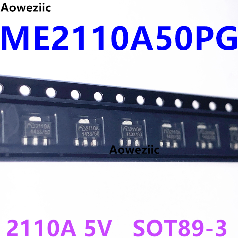 10个 ME2110A50PG SOT89-3 5V 移动电源DC-DC升压IC芯片全新原装