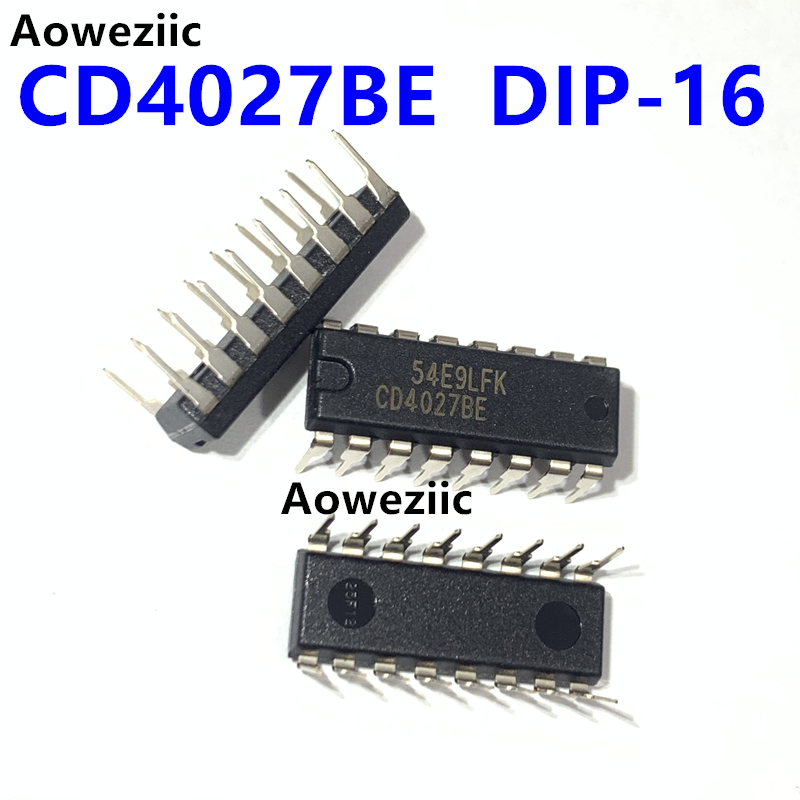 10个 CD4027BE 直插 DIP-16 CMOS 双路 J-K 主/从触发器 进口原装