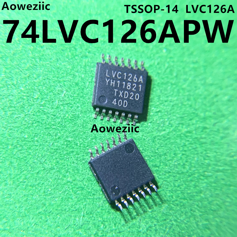 10个 74LVC126APW TSSOP-14 丝印 LVC126A 三态输出4通道 缓冲器