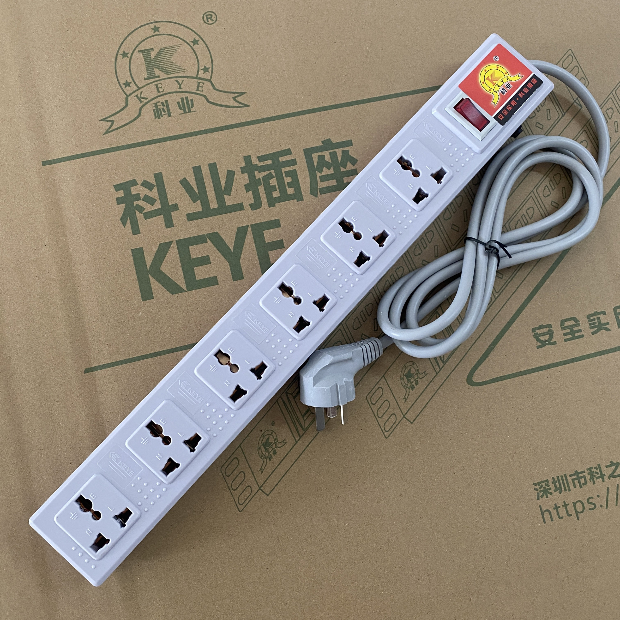 科业插座9506六位总开关工厂流水线工程机柜插座测试设备厂房专用