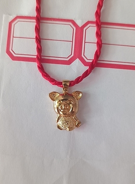 金首饰斧头福字送朋友礼物吊坠