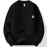 圆领卫衣男加绒加厚一体绒毛衣秋冬季保暖毛线针织衫7128-P40，男装针织衫/毛衣，星座1706