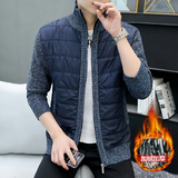 春秋男士百搭立领针织开衫修身毛衣外套加绒加厚男装8806-P40，男装针织衫/毛衣，星座1706