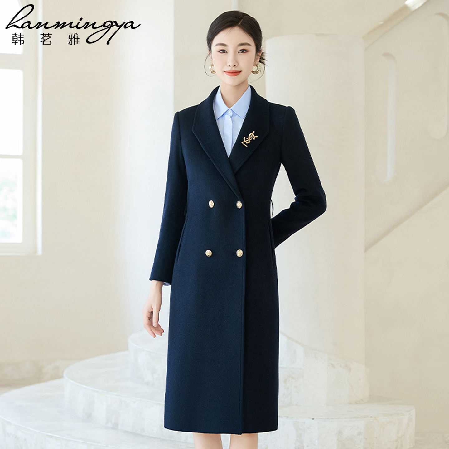 职业工作服羽绒内胆大衣男女