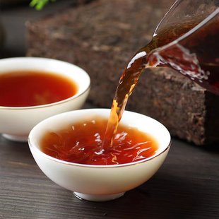 云南普洱茶勐海陈年普洱熟茶 米香砖茶一斤2002年优质红茶老茶砖