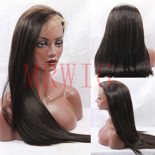 全蕾丝full lac wig半蕾丝front lace wig棕色假发逼真自然发际线
