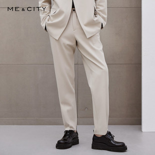 纯色精致TR廓形商务正装 国货MECITY男春季 长裤 2件3折起 西裤