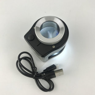 网点印刷经纬密度镜台式带灯刻度纺织照布镜多功能放大镜60倍包邮