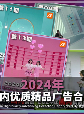 2024年国内优质精品高清广告合集(现48期) 参考案例样片视频素材