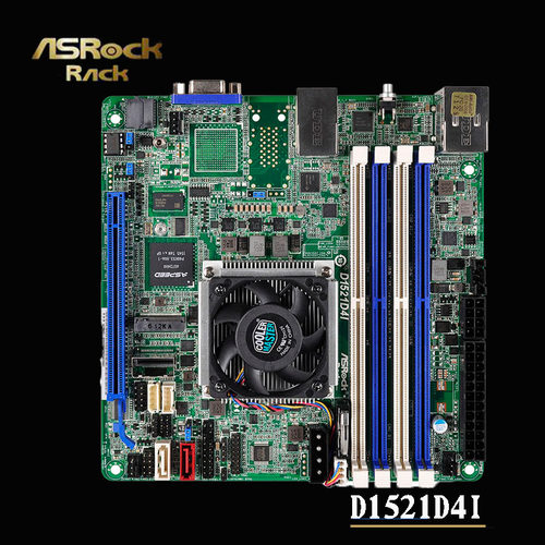 ASROCK/华擎科技 D1521D4I 集成CPU服务器主板Intel Xeon D1521 - 封面