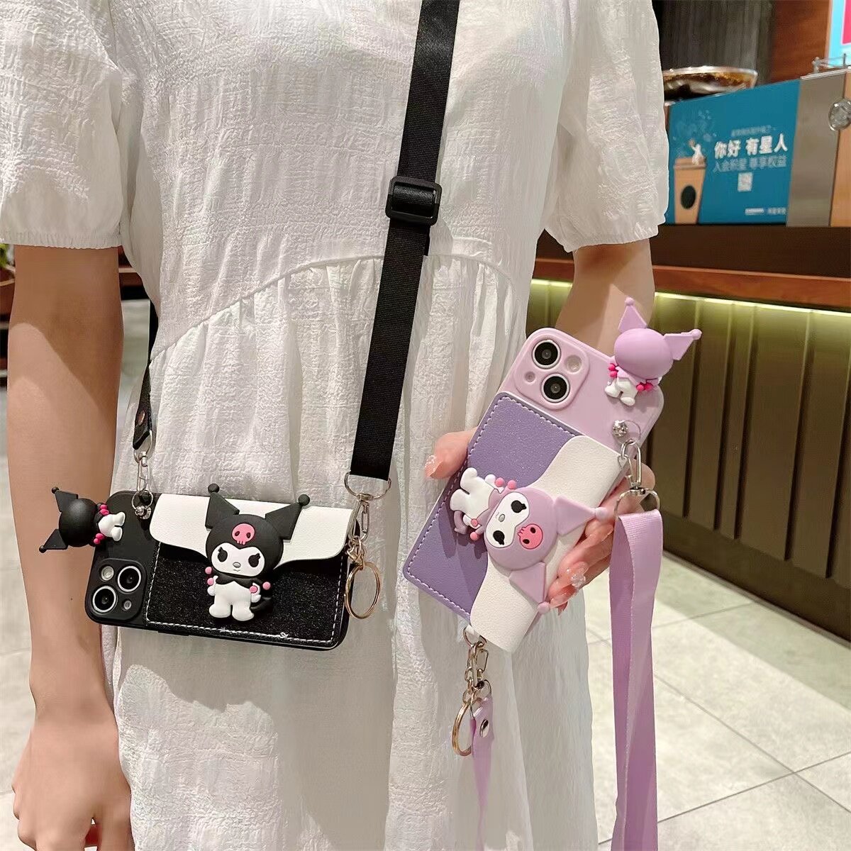 适用OPPO A2PRO A1 A98手机壳可爱库洛米Reno10 9 8卡通A93 A92S A97 A57 立体趴趴