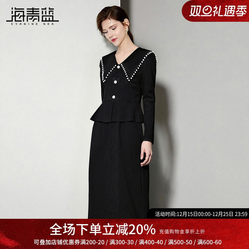 海青蓝女装秋冬连衣裙