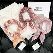 ins超萌甜美头巾装 日系薄棉麻叠穿方巾韩版 饰小领巾 春季 2026新款