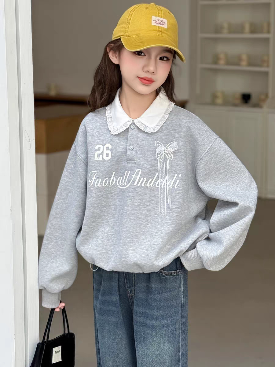 女童卫衣春秋2026新款春装女童洋气时髦儿童春季休闲上衣超好看