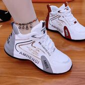 子百搭男女皮蓬鞋 香港品牌大码 休闲鞋 时尚 软底内增高皮情侣老爹鞋