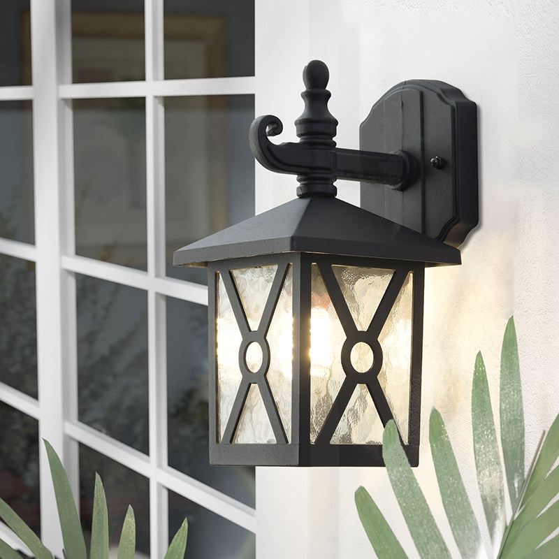 美式简约户外防水壁灯室外阳台过道走廊仿古壁灯露台天台防雨灯具