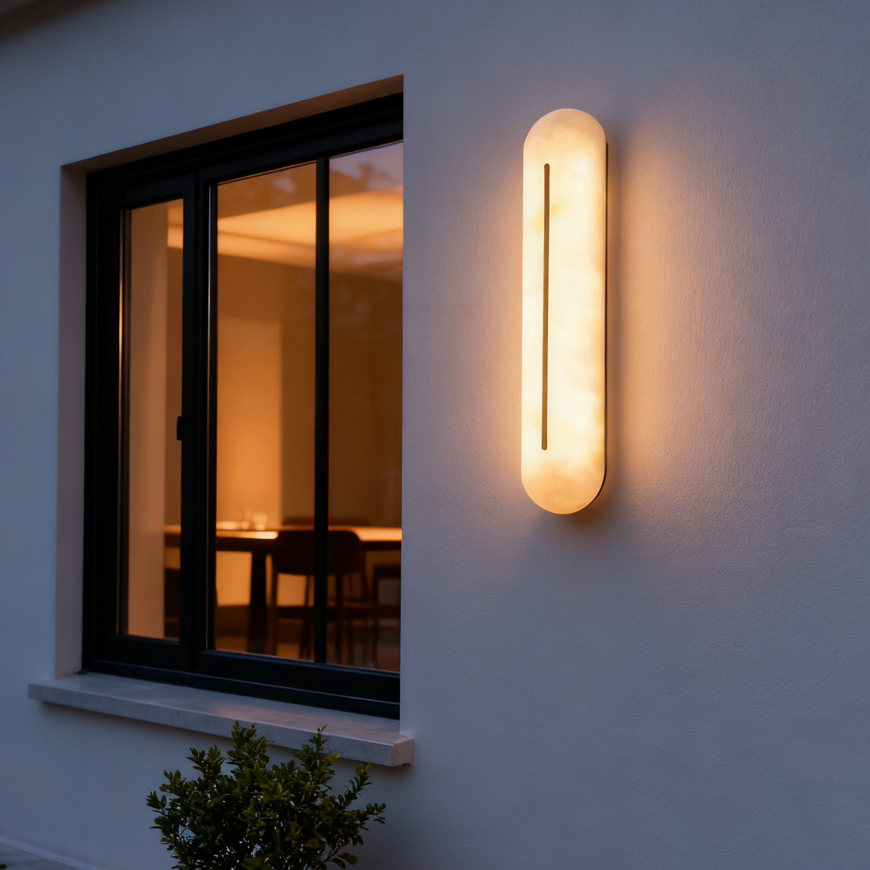 现代简约户外仿云石围墙壁灯