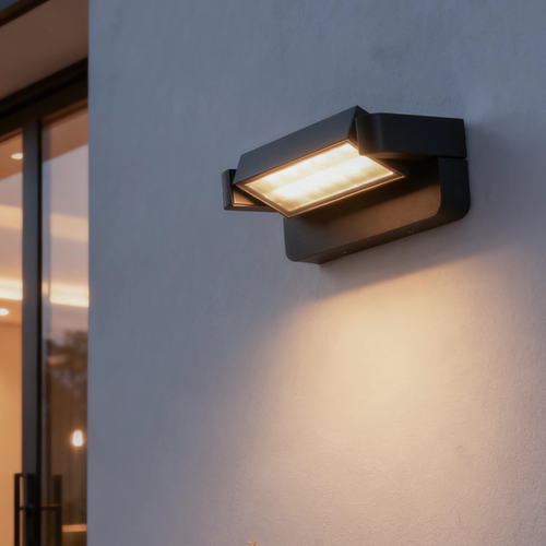 庭院门口感应可调旋转350度壁灯