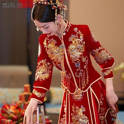 新中式秀禾服新娘2025新