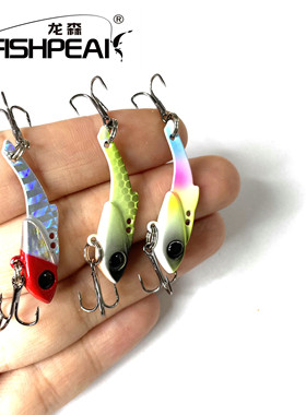 FISHPEAK小隼微物颤游金属VIB3.5克5克震颤远投路亚饵根钓假饵