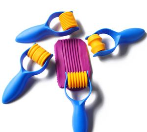 橡皮泥模具工具套装儿童粘土针筒安全手工制作3d彩泥印模面条机