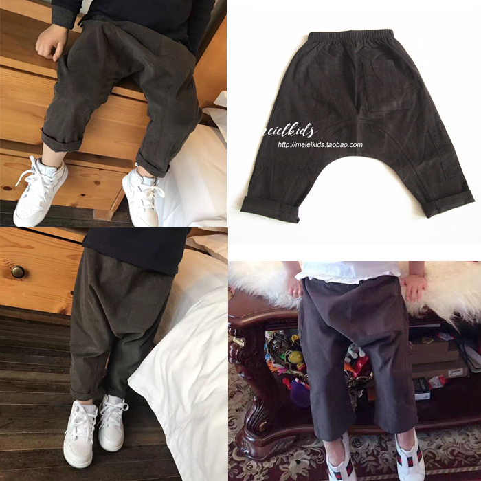 春秋灯芯绒大pp文艺复古风哈伦裤