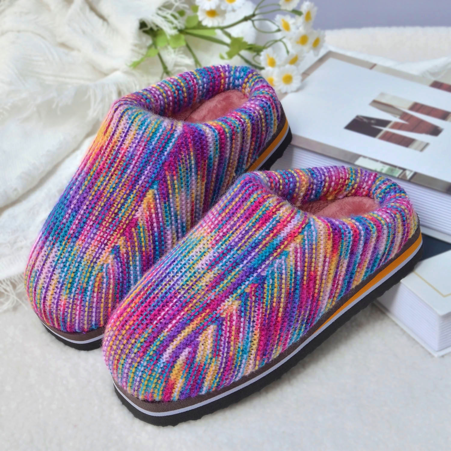 秋冬季棉拖鞋孺子牛纯手工编织毛线拖鞋成品男女款婚嫁月子鞋防滑,居家布艺,居家棉拖/棉鞋,淘宝优惠券,粉丝福利购,淘宝优惠卷