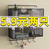 置物架 浴室架置物架免打孔墙上挂篮厨房厕所壁挂式 实用神器