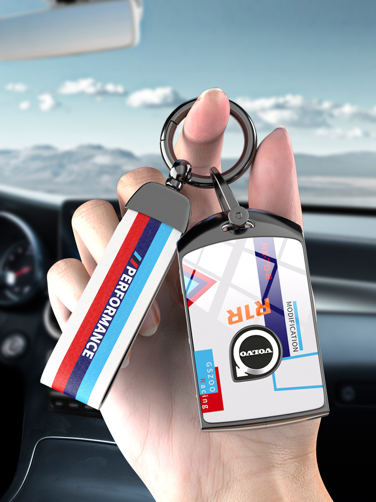 沃尔沃钥匙套Xc60汽车用品S90改装S60男士配件Xc90装饰Xc40女士壳