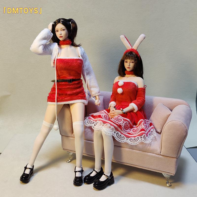 DMTOYS1/6女兵人衣服圣诞套装