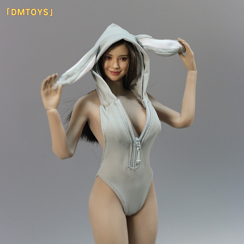 DMTOYS1/6兵人女衣服兔子套装连体衣PH可动包胶人偶服装模型配件 模玩/动漫/周边/娃圈三坑/桌游 兵人娃衣 原图主图